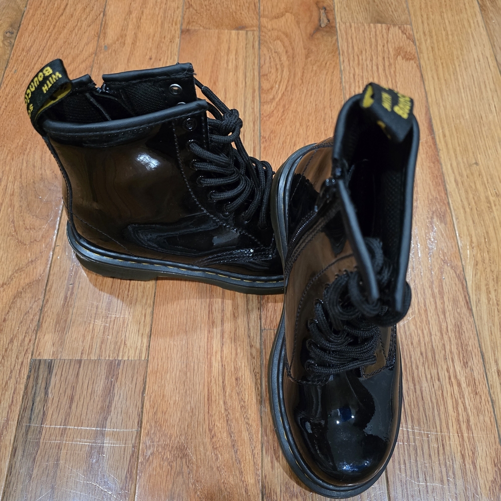 Dr.martins,Black Patent Leather Boots